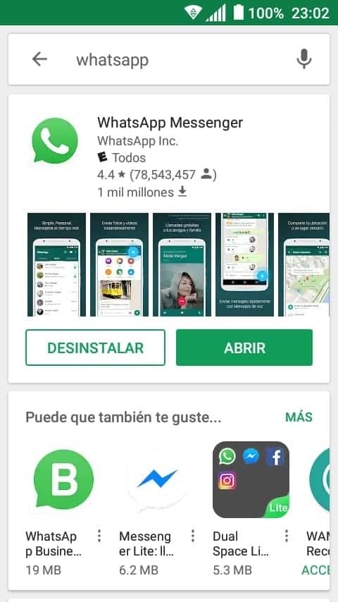 ouvrir whatsApp