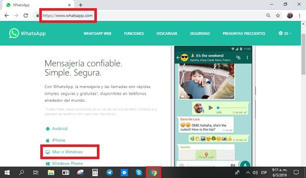 actualizar whatsapp web para ordenador